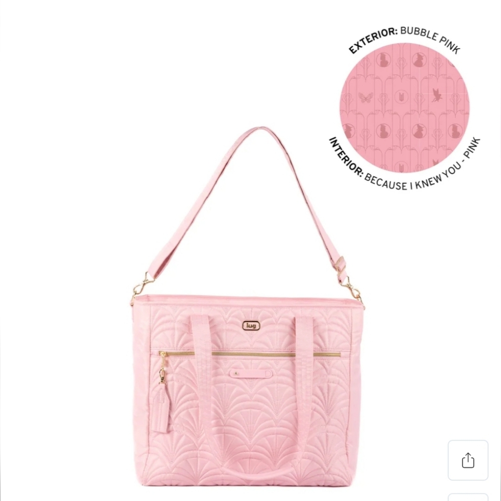 Lug - Paddle Wicked Collection Crossbody Bag - Bubble Pink - Picture 16 of 16